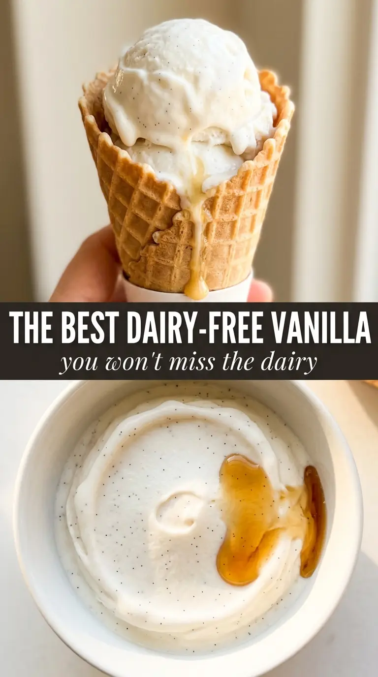 Dairy Free Vanilla Ice Cream creamy vanilla smooth