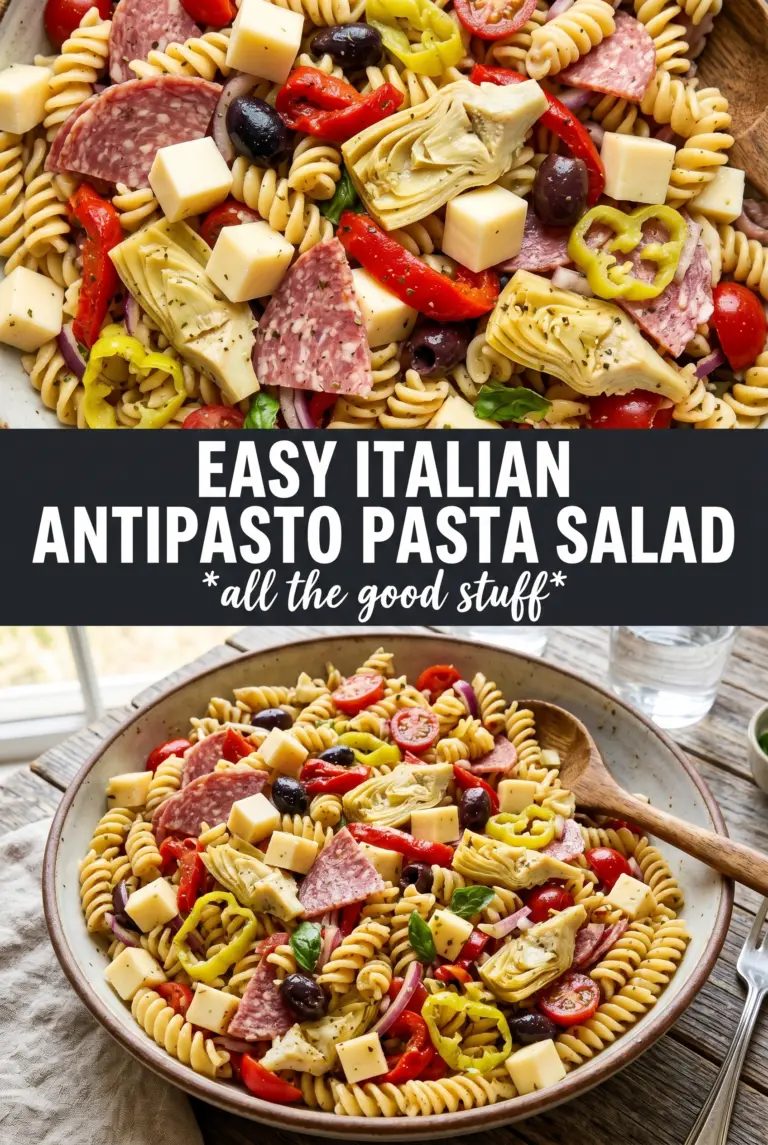 Easy Italian Antipasto Pasta Salad