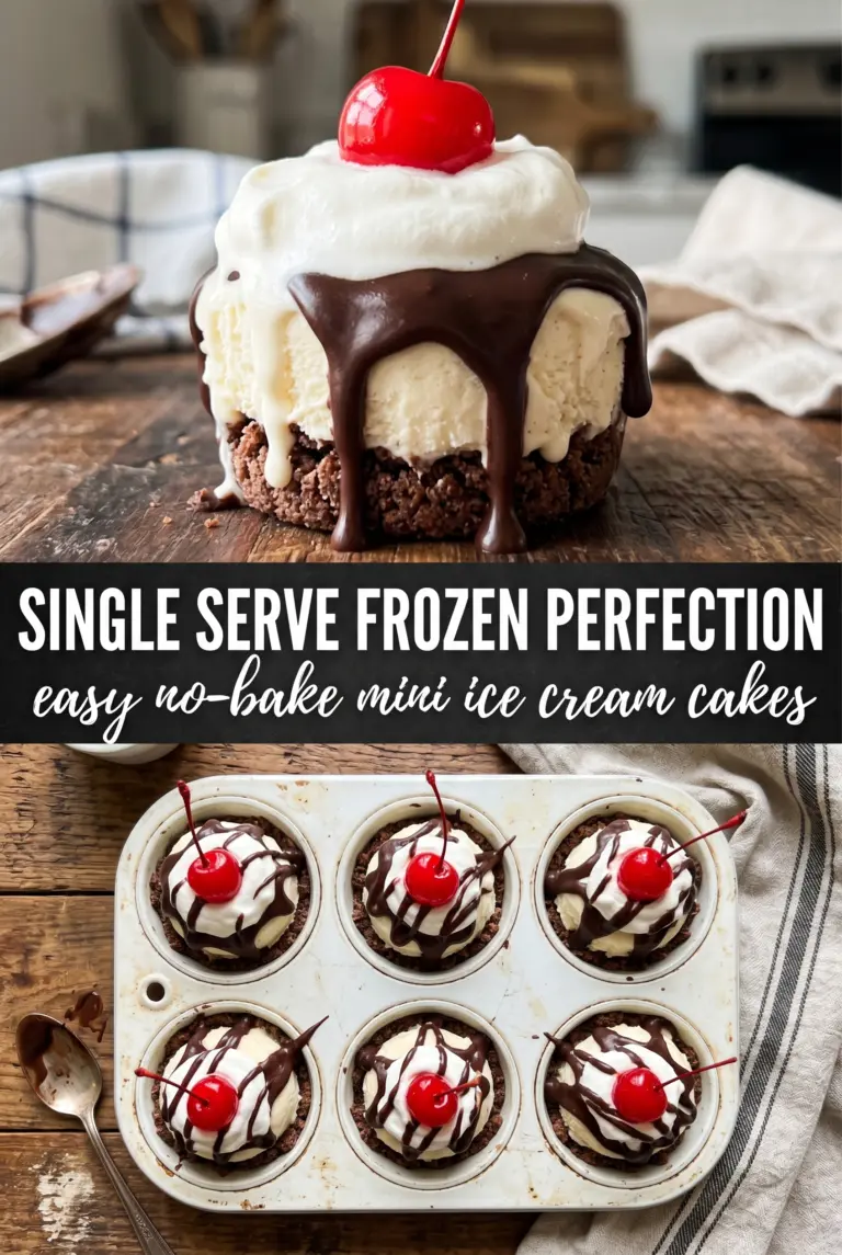 Easy No-Bake Mini Ice Cream Cakes