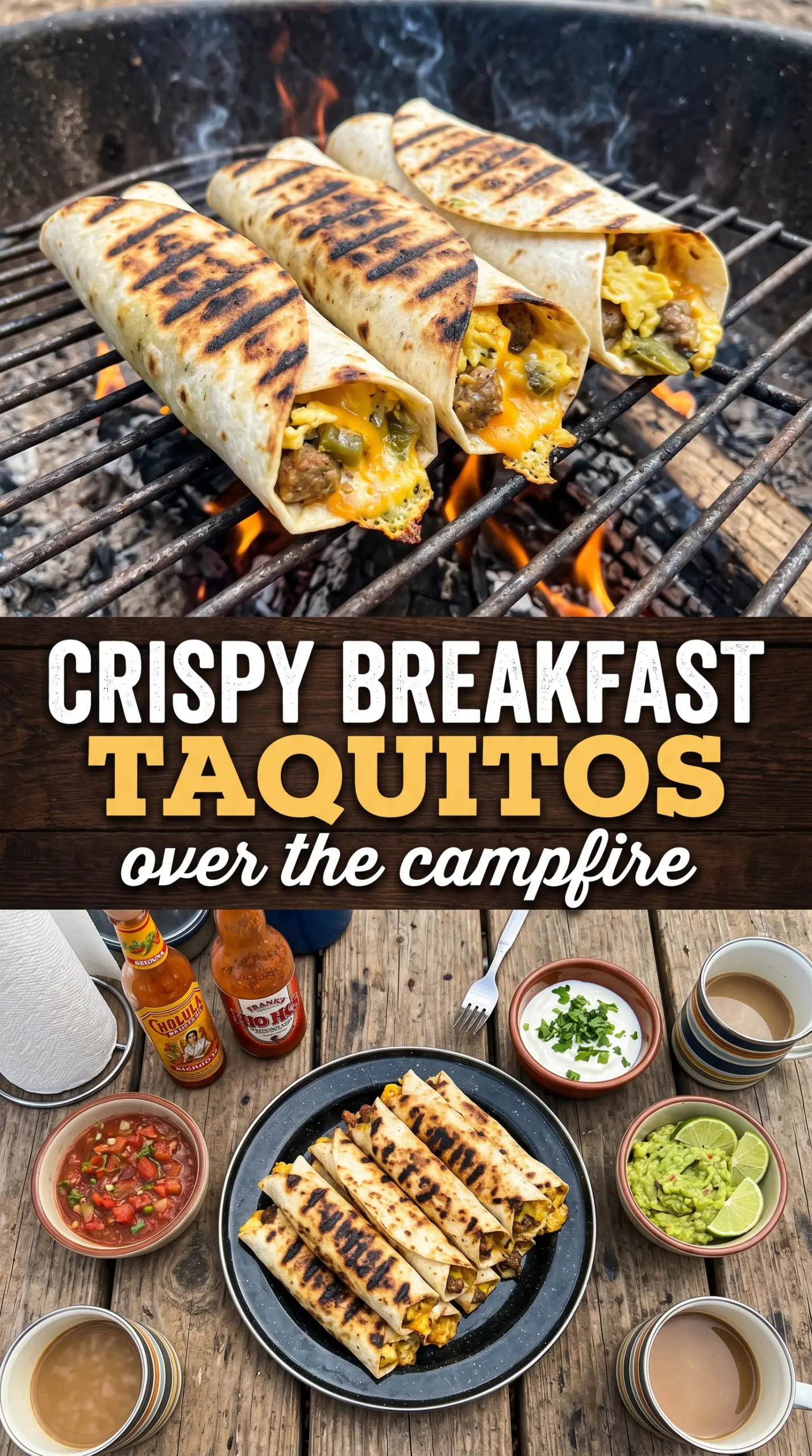 Egg and Sausage Breakfast Taquitos crispy savory portable