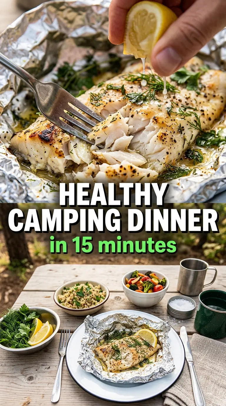 Foil Packet Fish lemony flaky vegetables