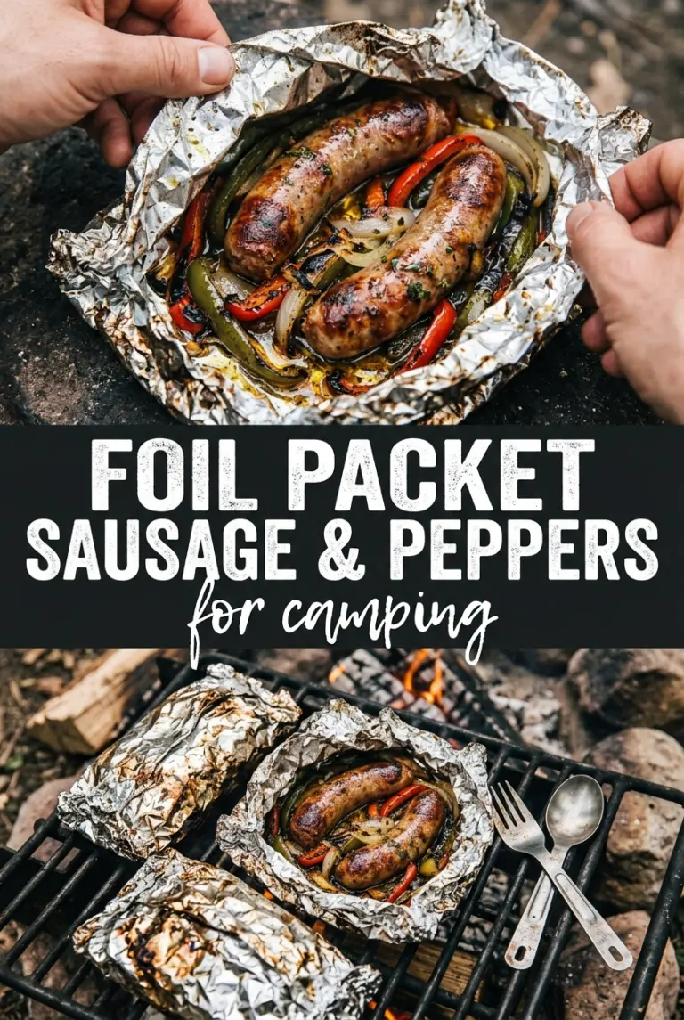 Foil Packet Sausage and Peppers