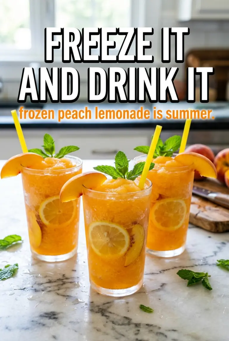 Frozen Peach Lemonade