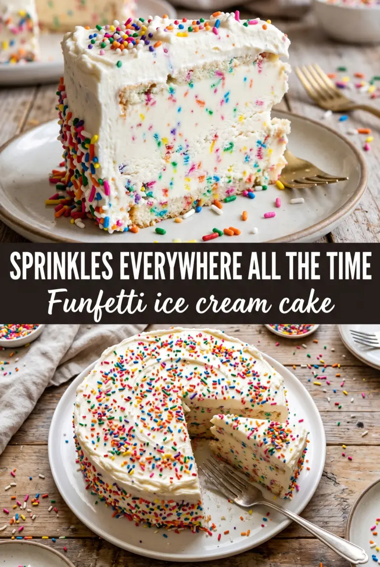 Funfetti Ice Cream Cake