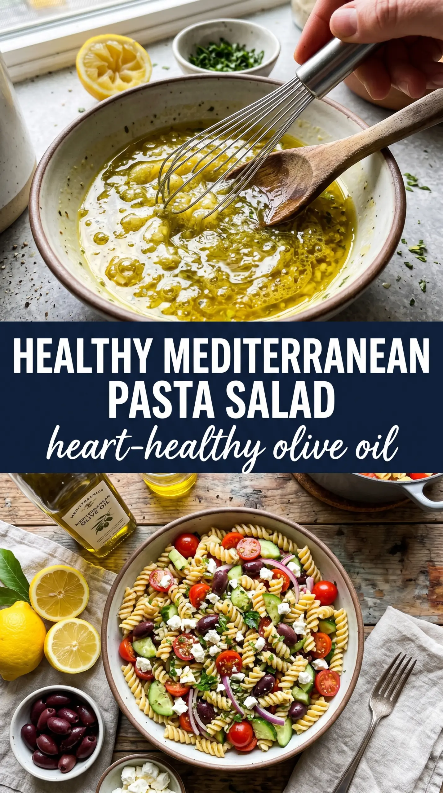 Greek Pasta Salad lemony briny fresh