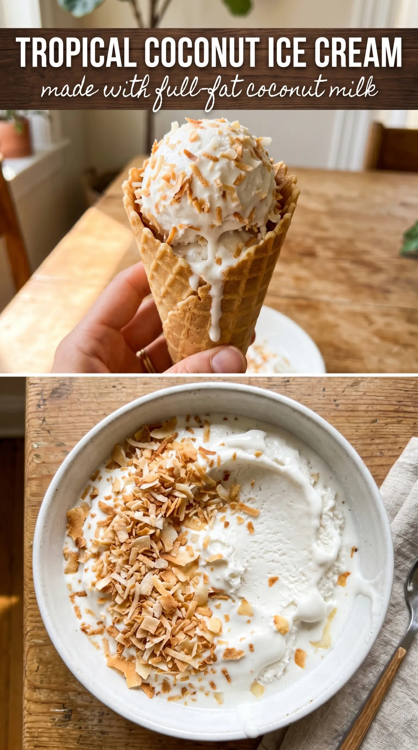 Scooped ice cream or frozen dessert in a bowl