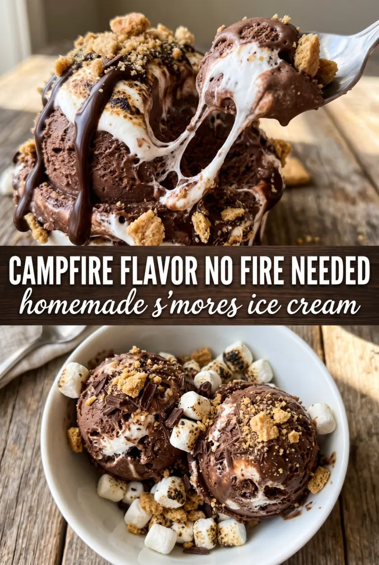Homemade S’mores Ice Cream