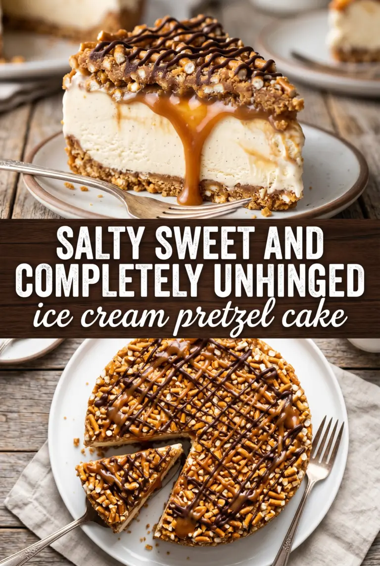 Ice Cream Pretzel Cake