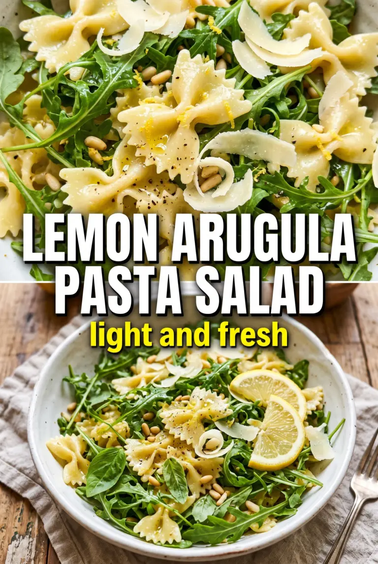 Lemon Arugula Pasta Salad
