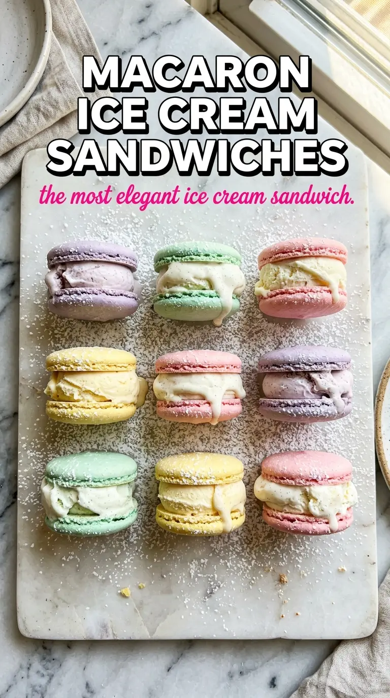 Ice cream sandwich with cookies or bread