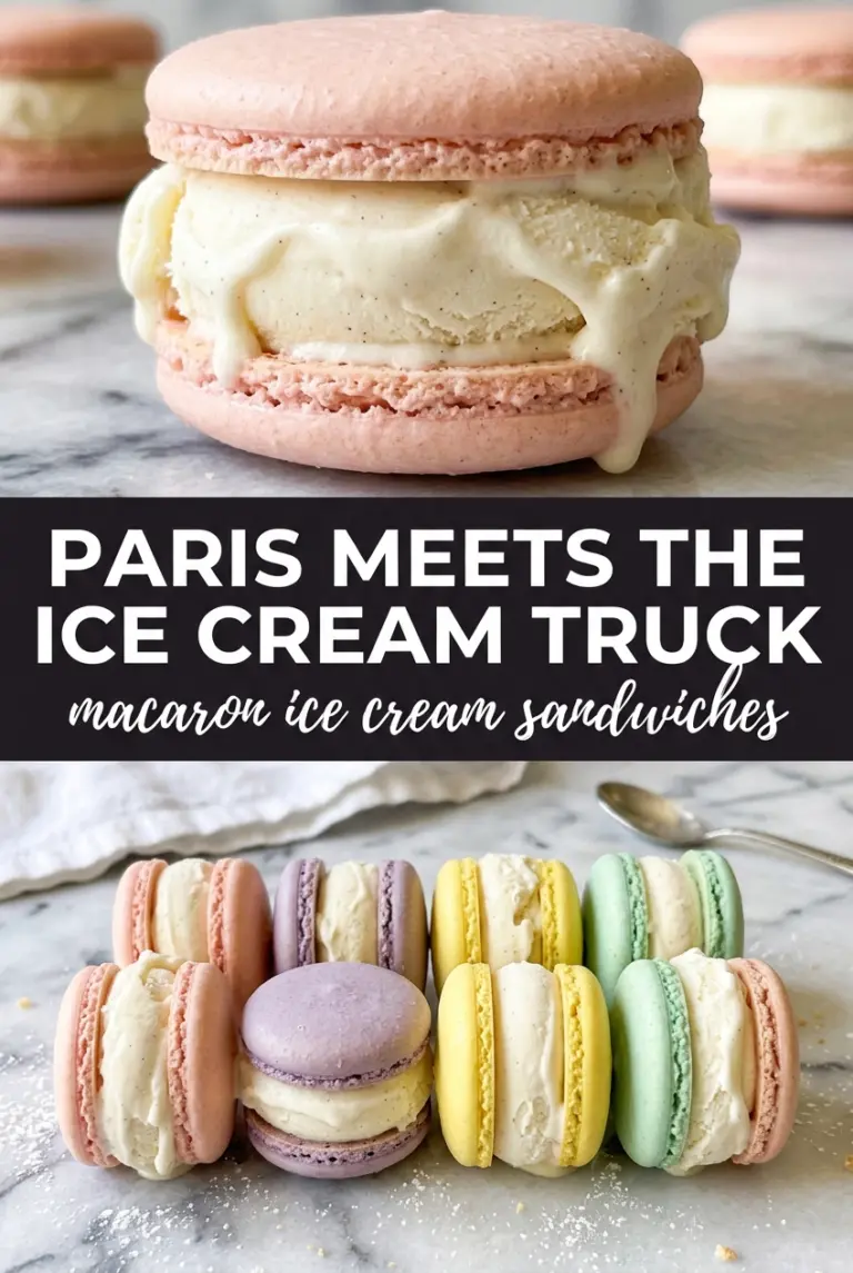 Macaron Ice Cream Sandwiches