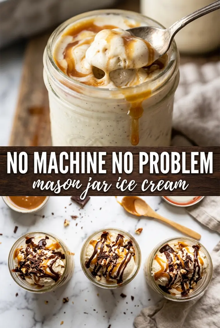 Mason Jar Ice Cream