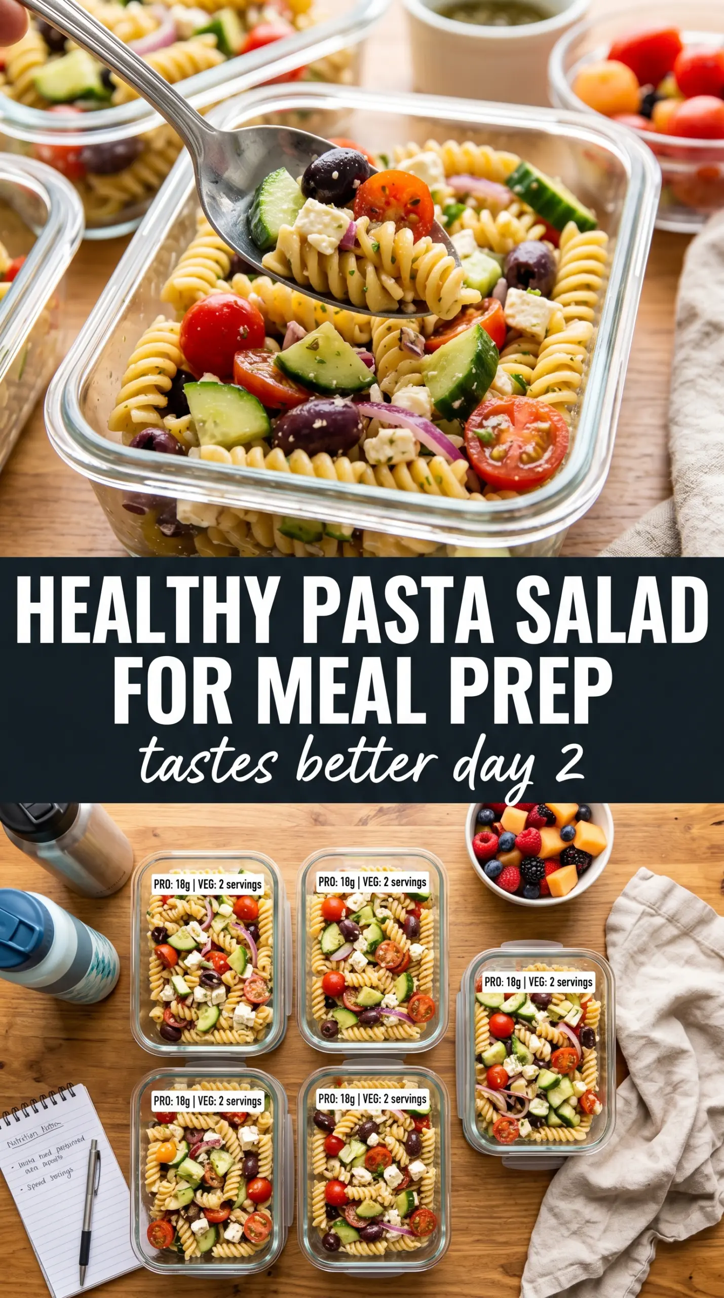 Mediterranean Pasta Salad colorful herb-packed