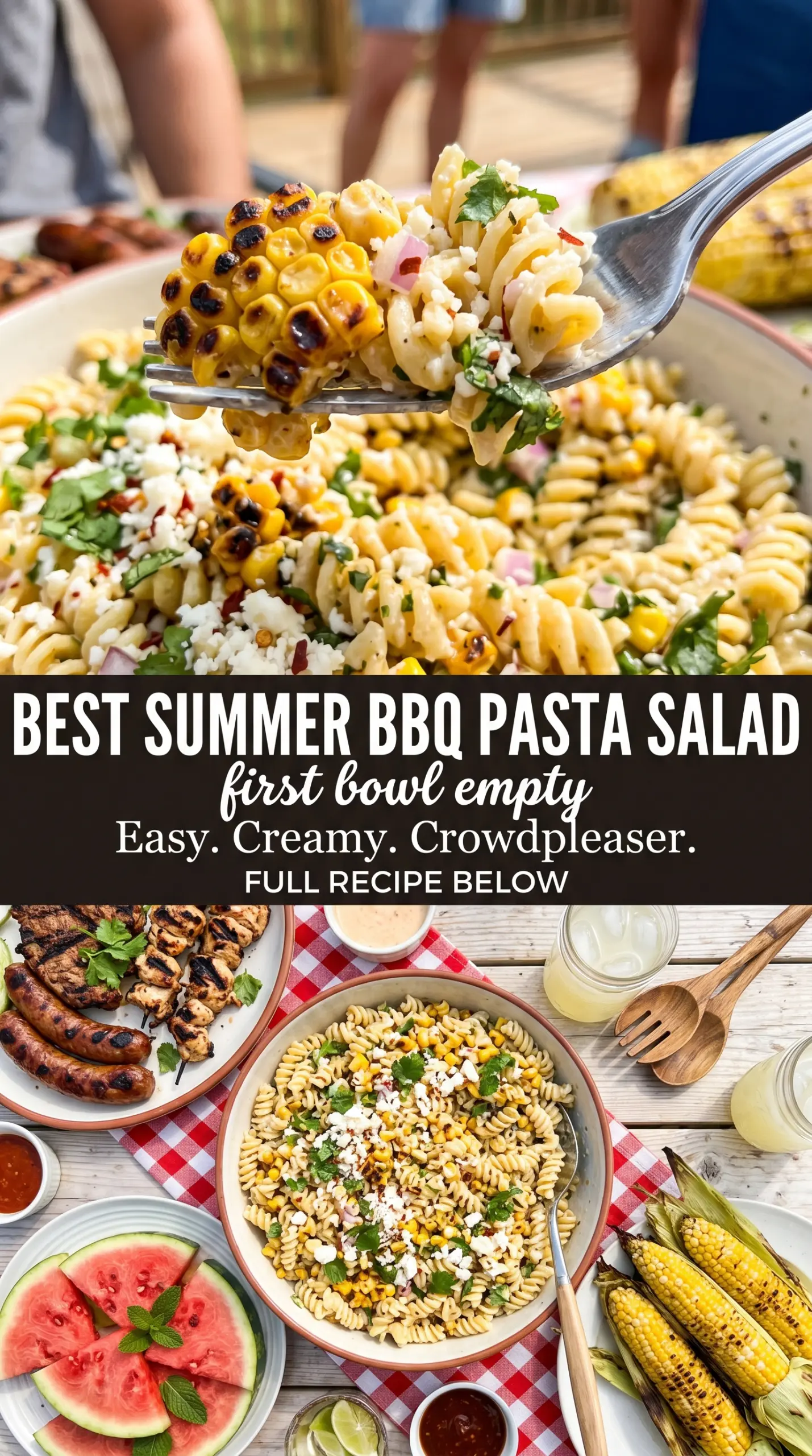 Mexican Street Corn Pasta Salad smoky creamy colorful