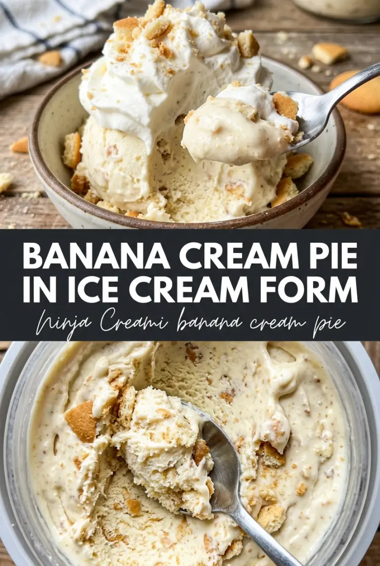 Ninja Creami Banana Cream Pie Ice Cream