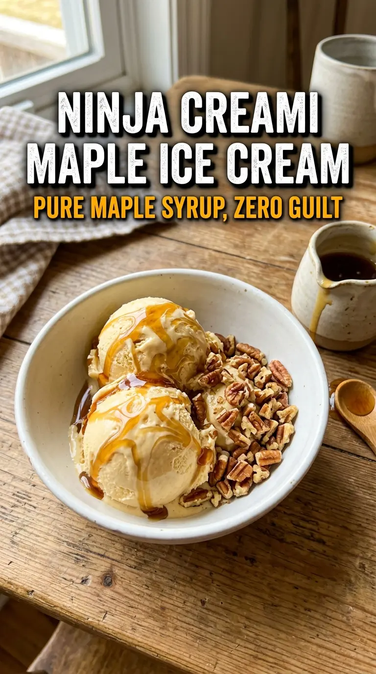 Ninja Creami maple ice cream creamy golden