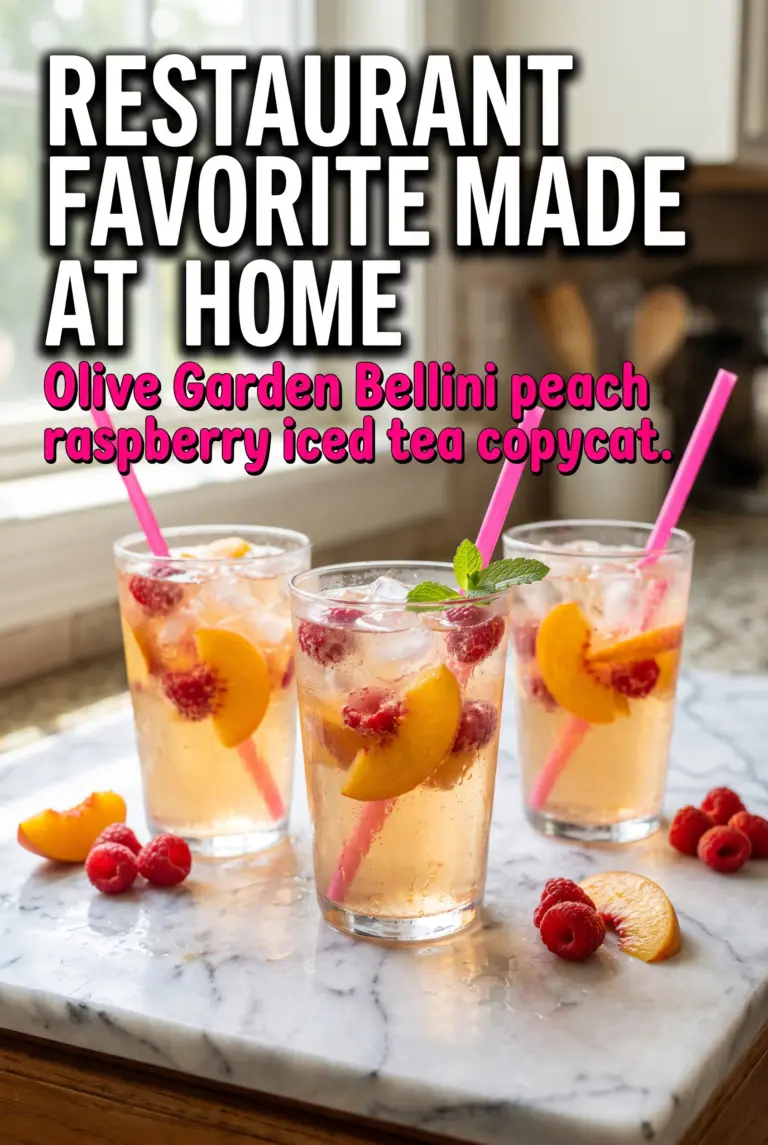 Olive Garden Bellini Peach Raspberry Iced Tea