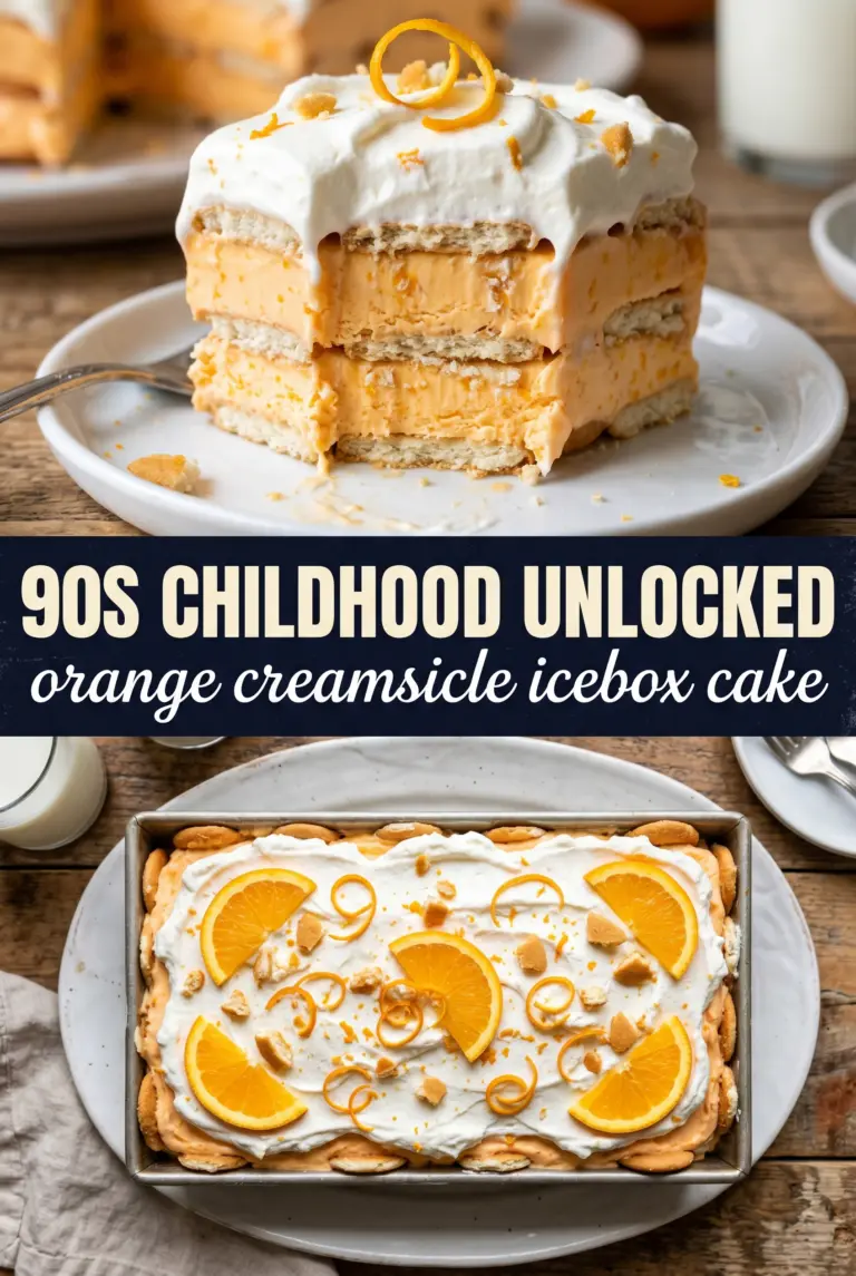 Orange Creamsicle Icebox Cake