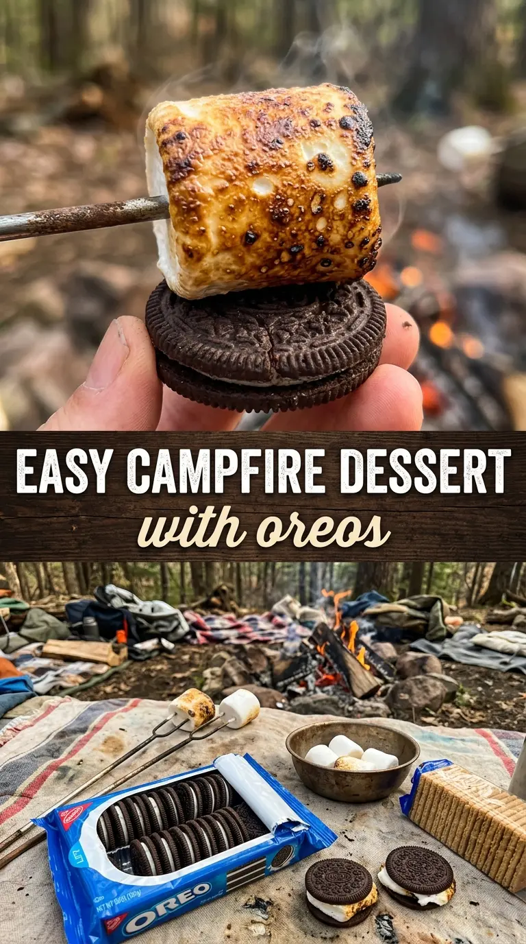 Oreo S'mores gooey campfire treat