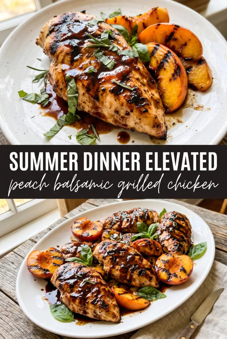 Peach Balsamic Grilled Chicken