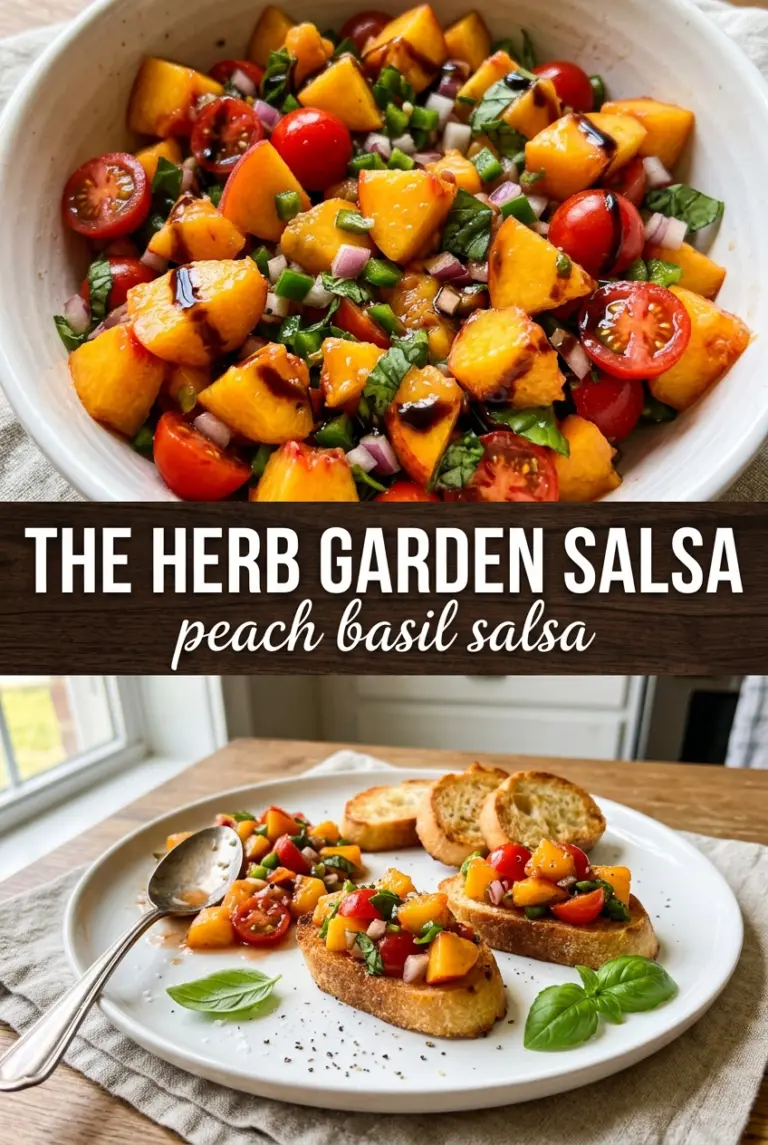 Peach Basil Salsa