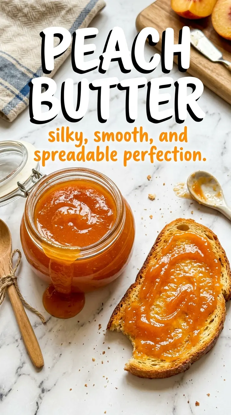 Peach butter smooth amber spread