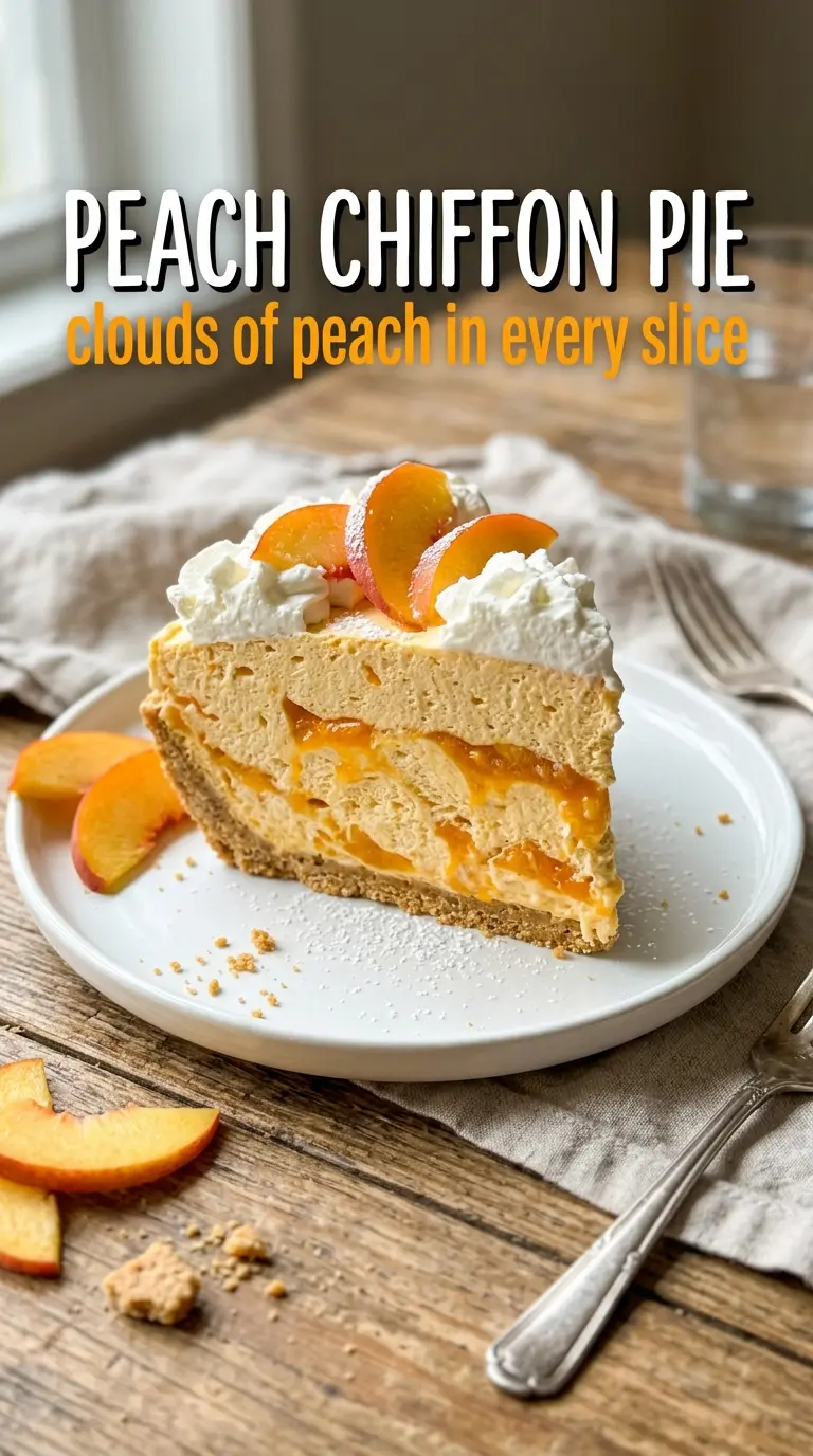 Peach pie slice with ice cream