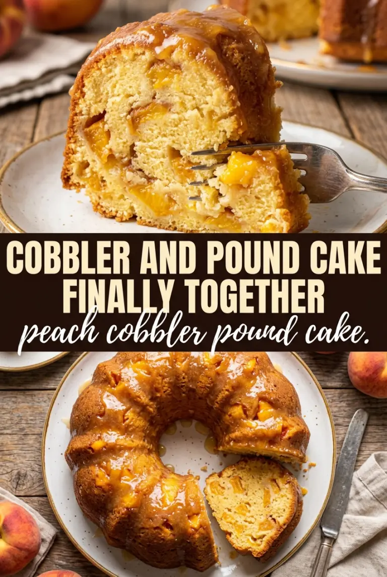 Peach Cobbler Pound Cake