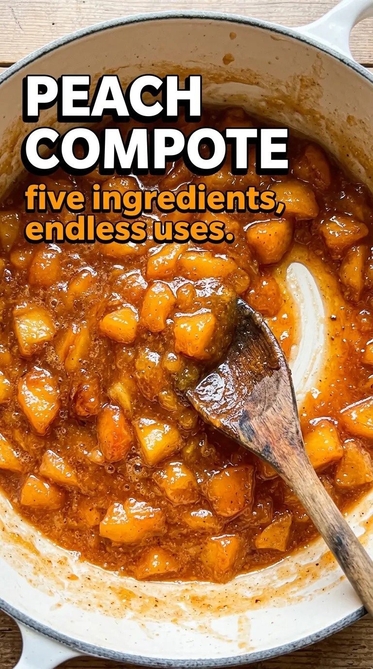 Jar of peach jelly or compote