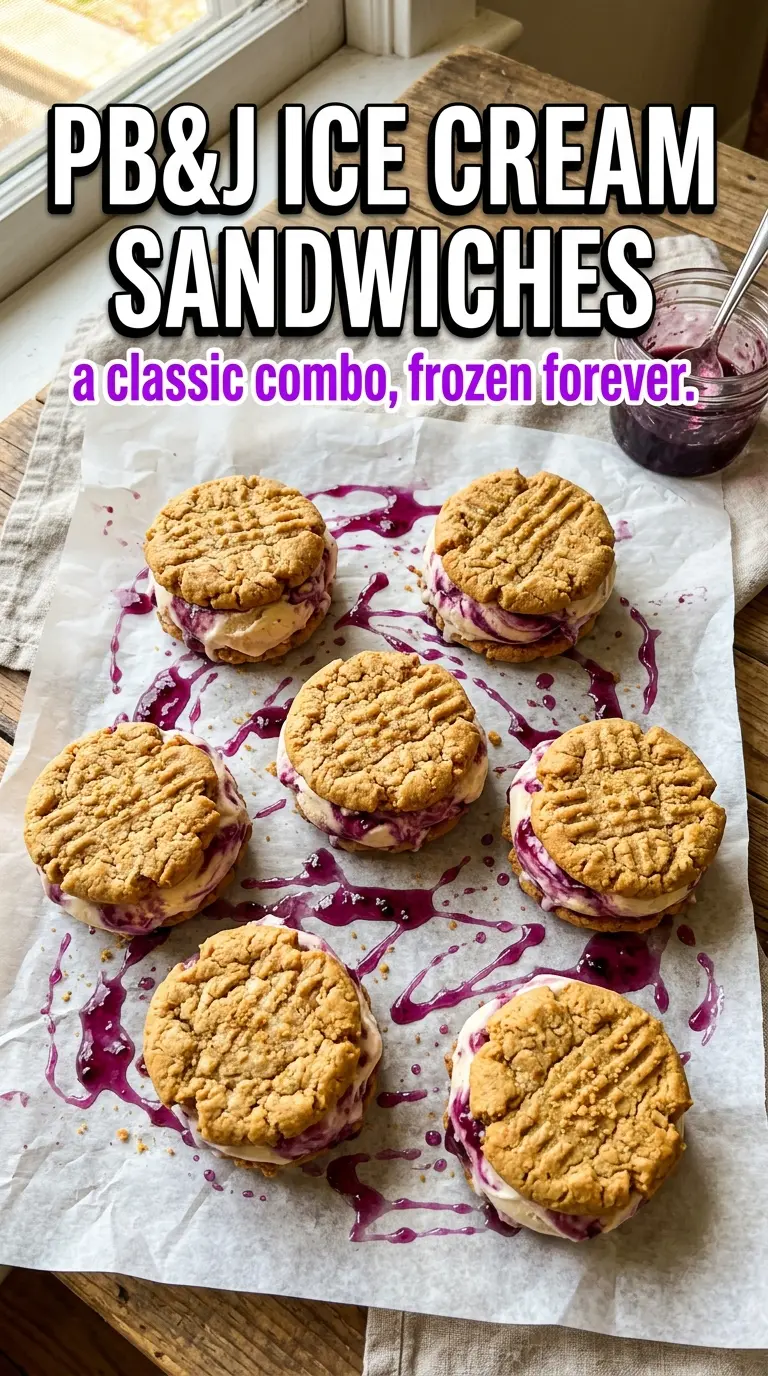 Ice cream sandwich with cookies or bread