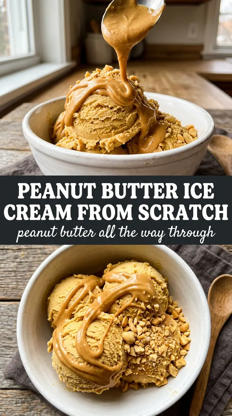 Peanut Butter Ice Cream creamy roasted