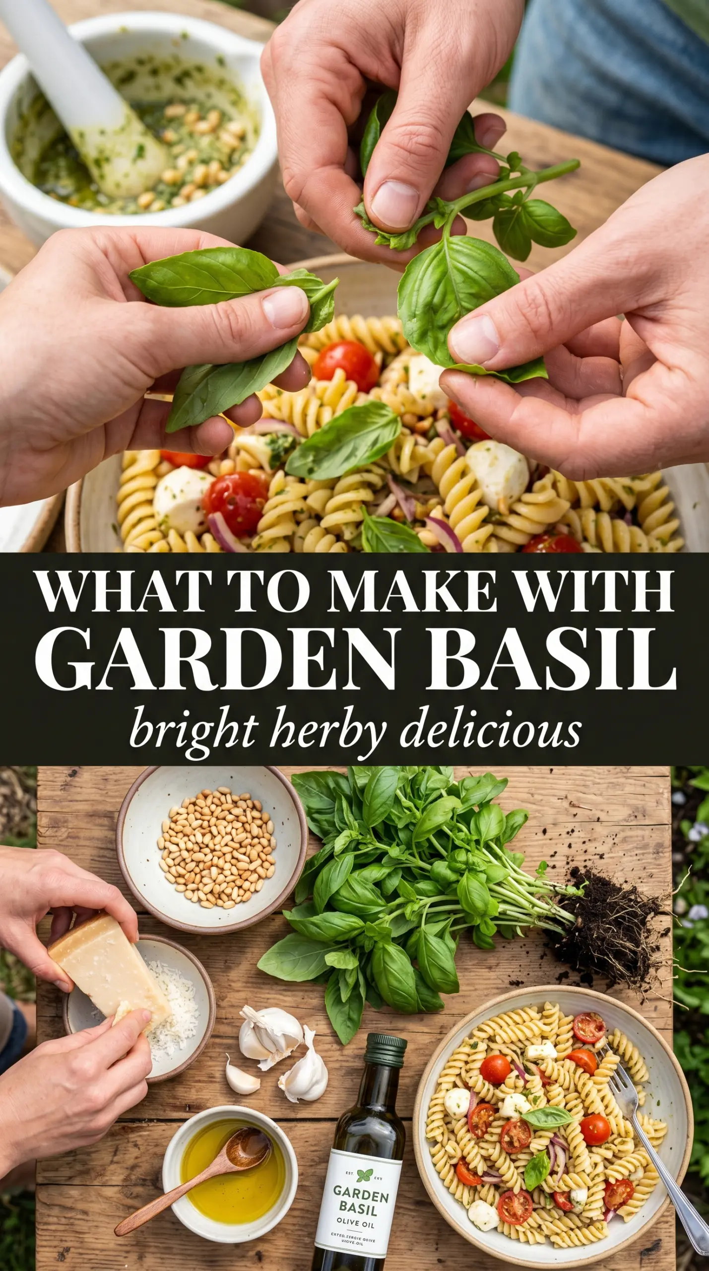 Pesto Pasta Salad vibrant basil tomatoes mozzarella