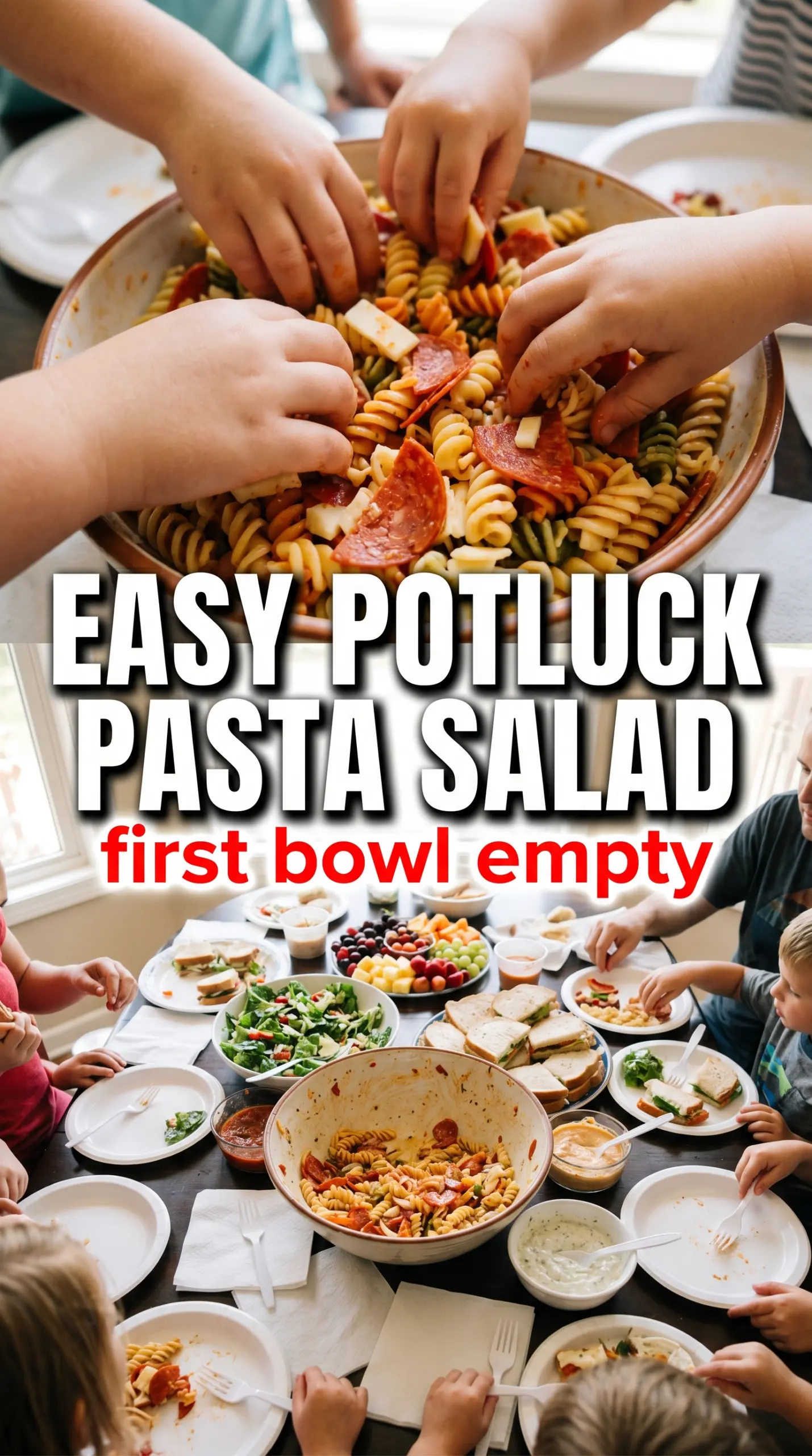 Pizza Pasta Salad pepperoni mozzarella colorful