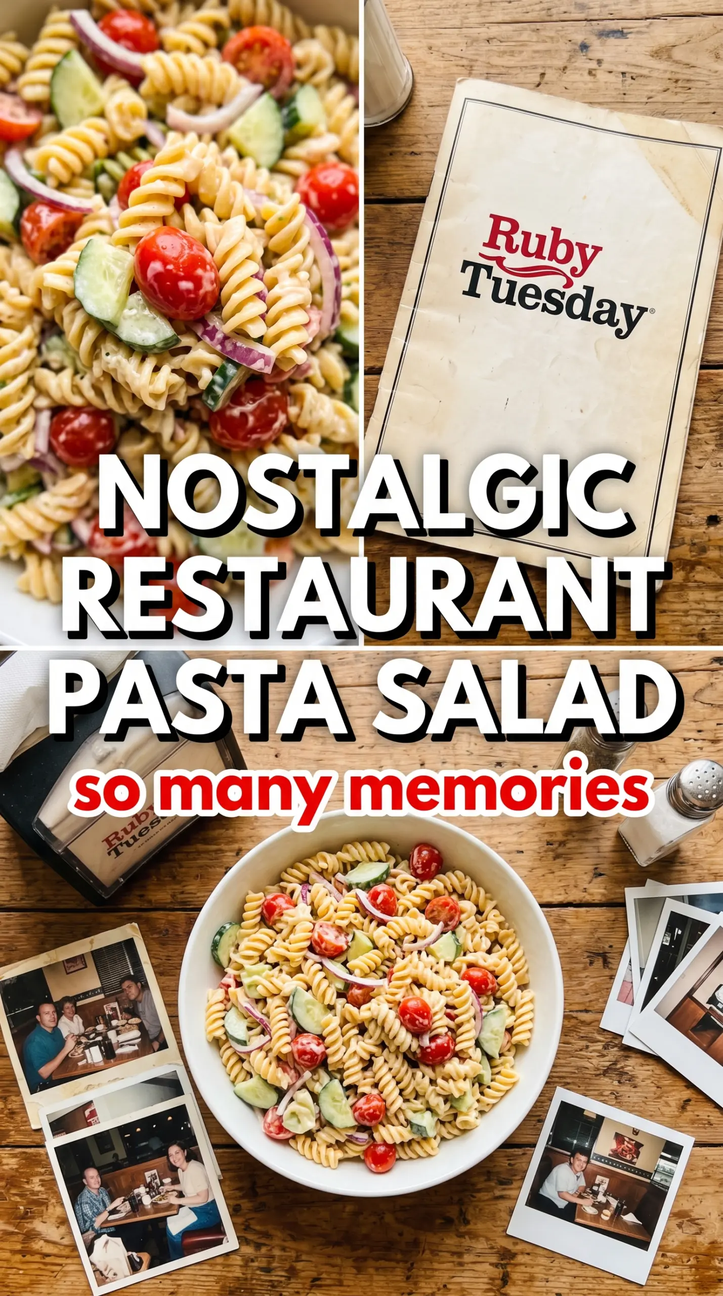 Ruby Tuesday Pasta Salad creamy broccoli cauliflower bacon