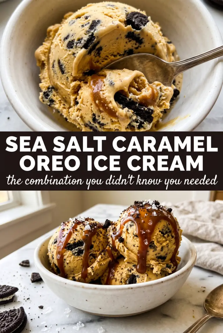 Sea Salt Caramel Oreo Ice Cream