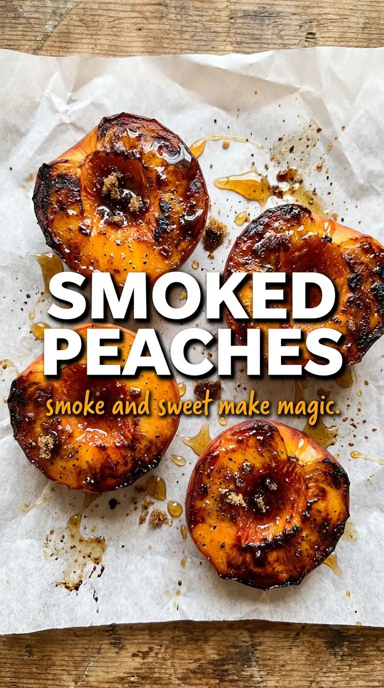 Smoked Peaches smoky sweet caramelized