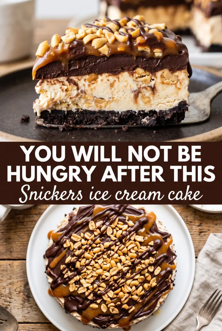 Snickers Ice Cream Cake