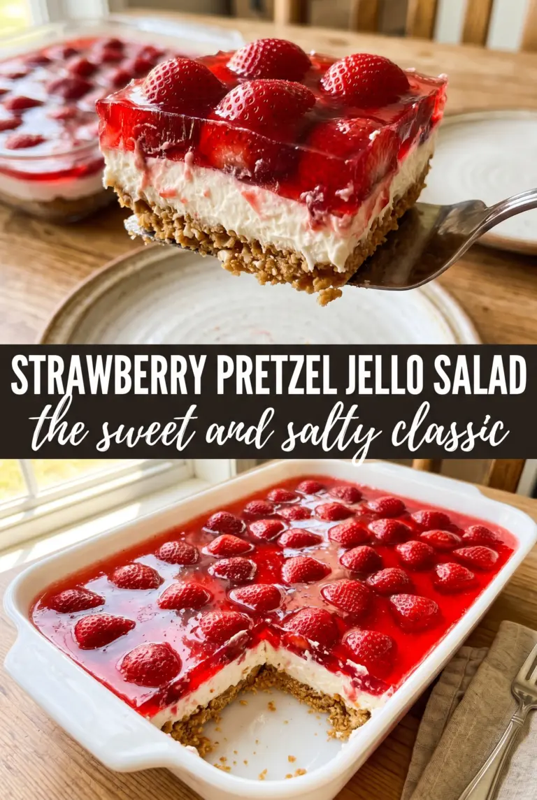Strawberry Pretzel Jello Salad