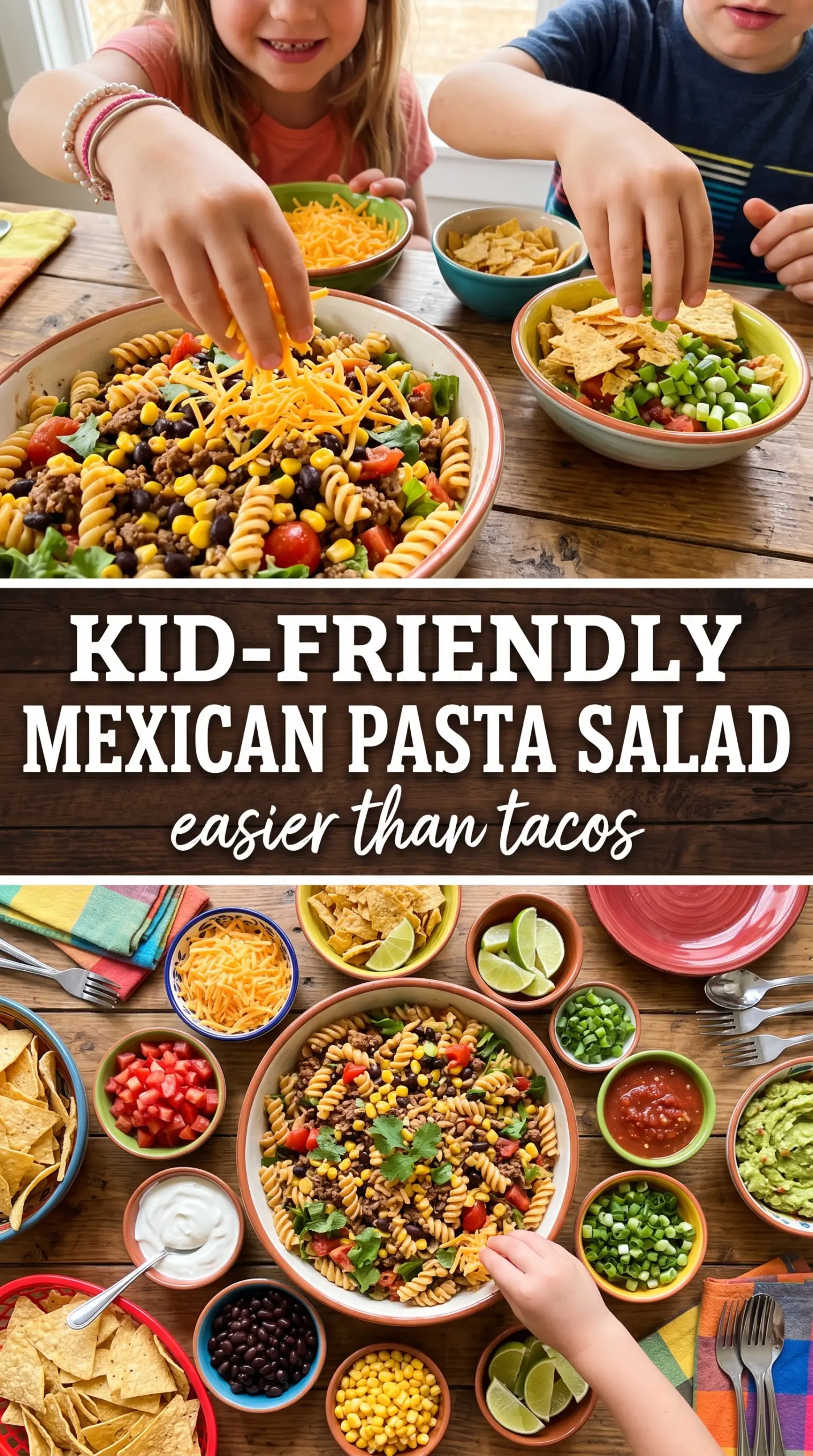 Taco Pasta Salad creamy crunchy colorful