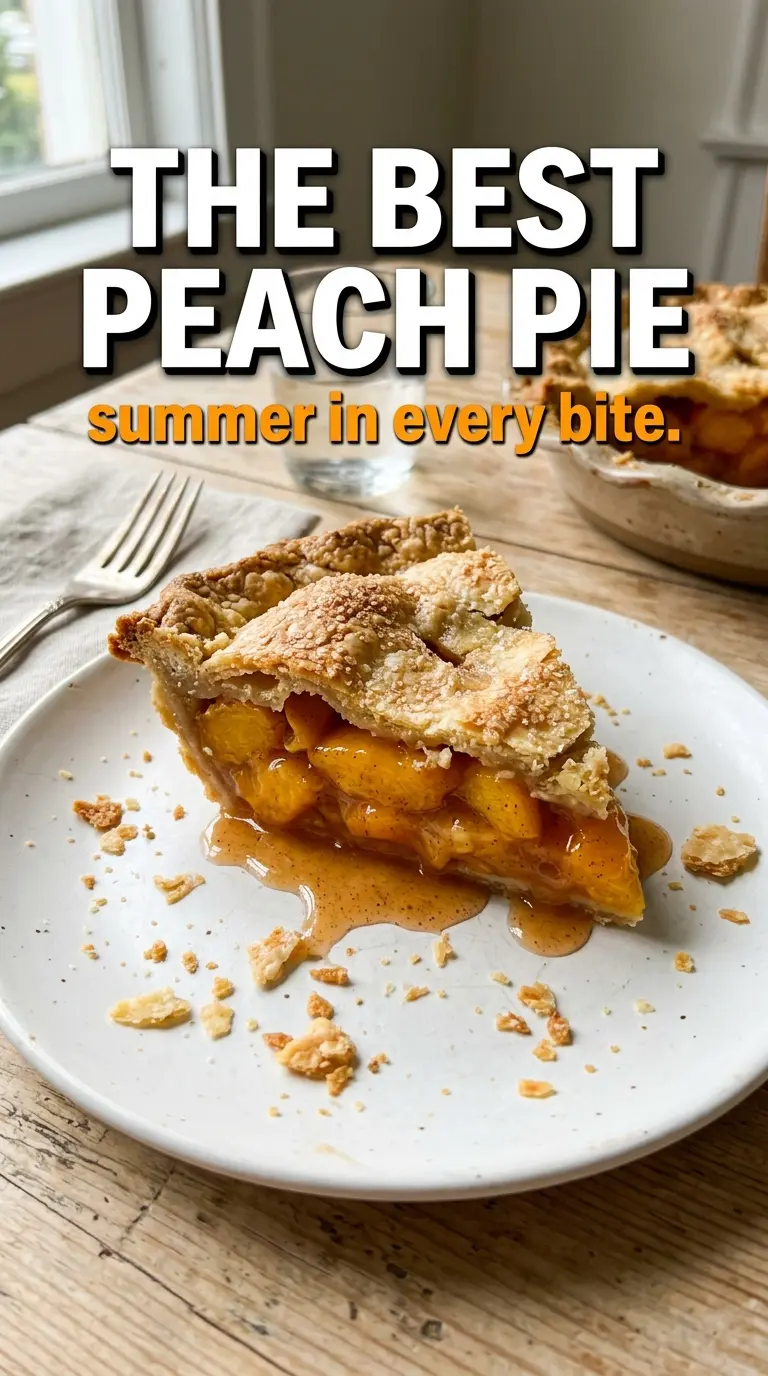 The Best Peach Pie juicy flaky golden