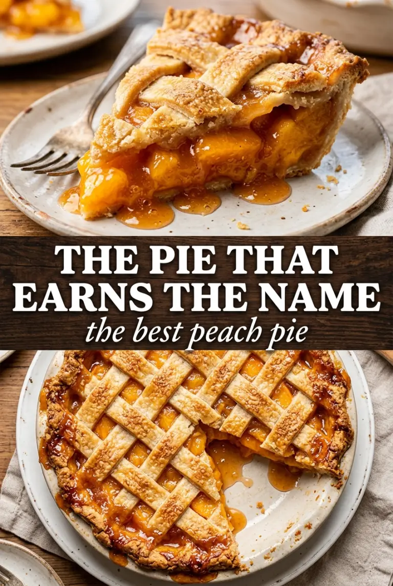 The Best Peach Pie