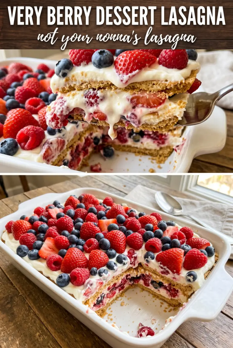 Very Berry Dessert Lasagna