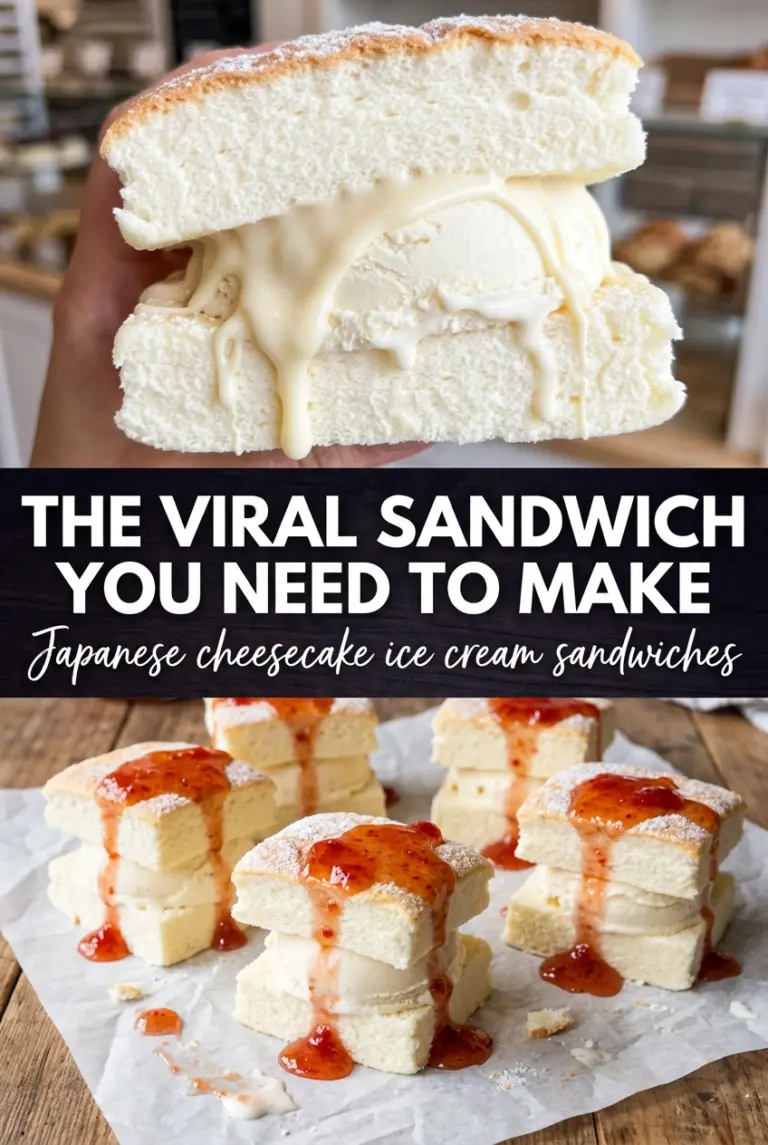 Viral Japanese Cheesecake Ice Cream Sandwiches