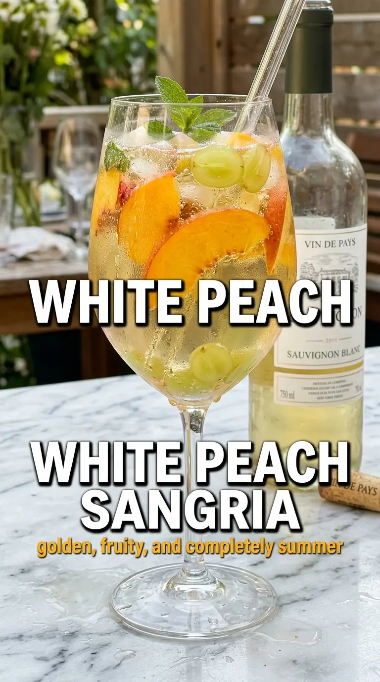 White Peach Sangria, fruity sparkling