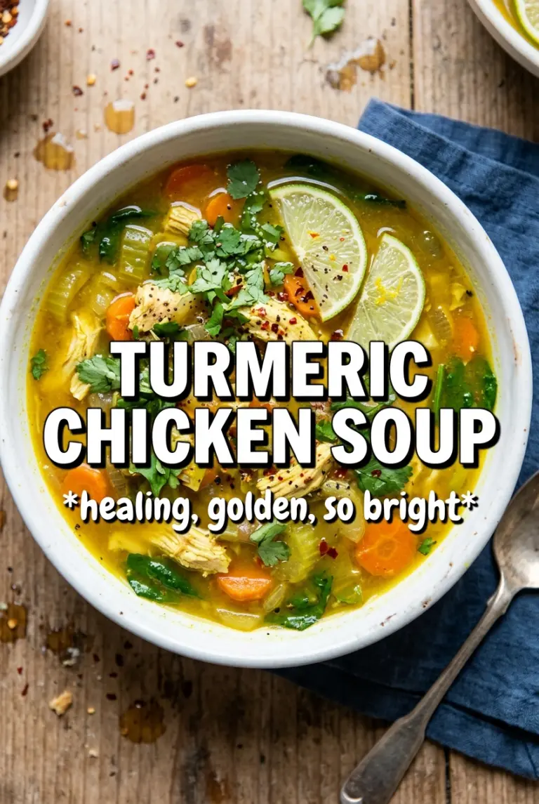 Anti-Inflammatory Turmeric Chicken Soup