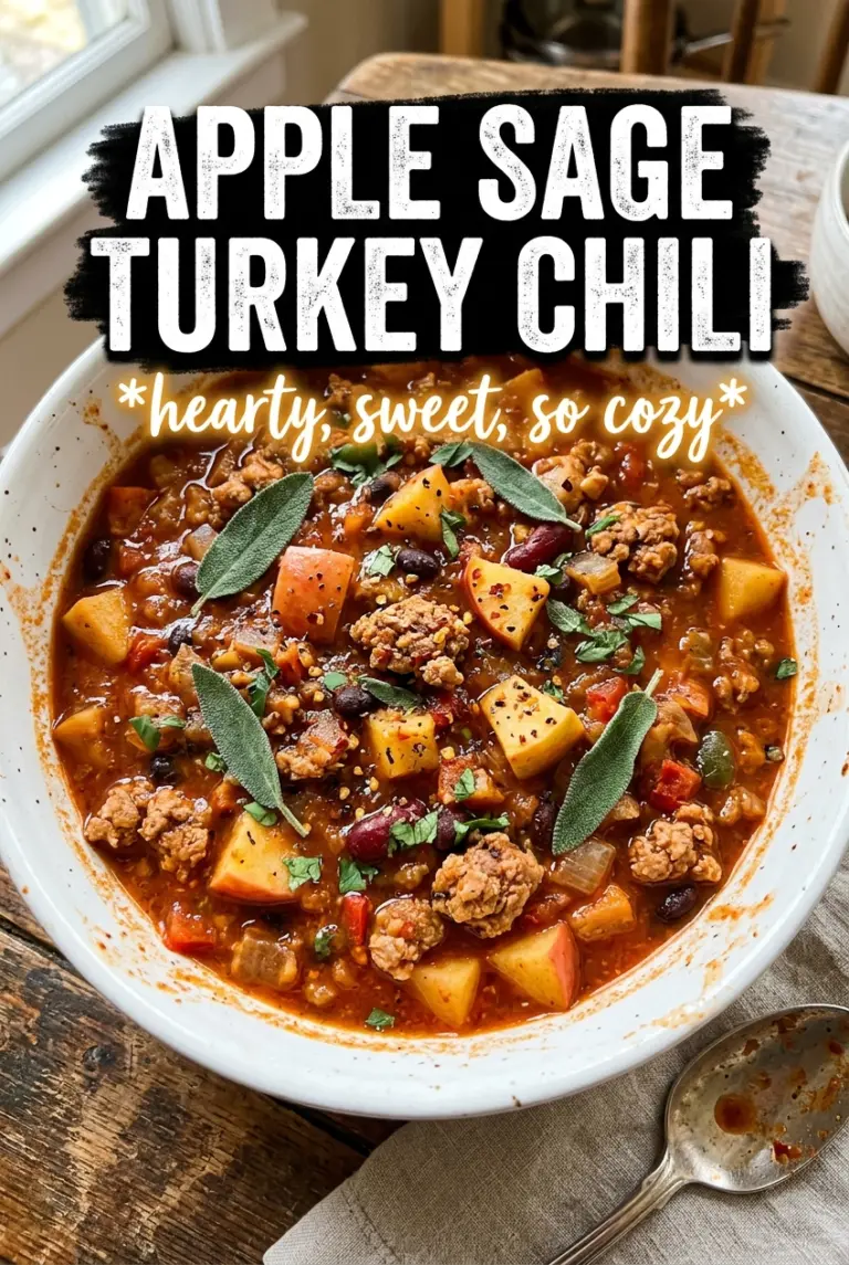 Apple Sage Turkey Chili