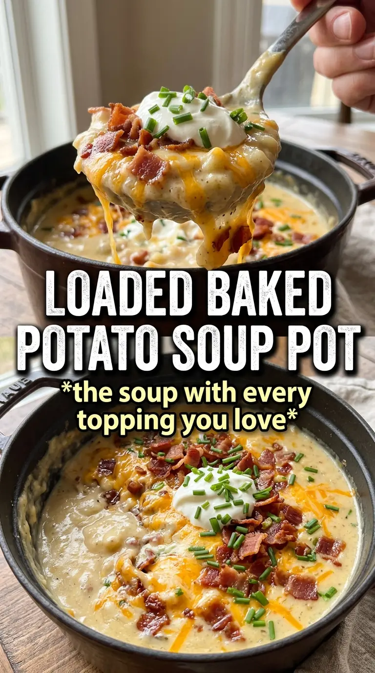 Baked Potato Soup creamy loaded