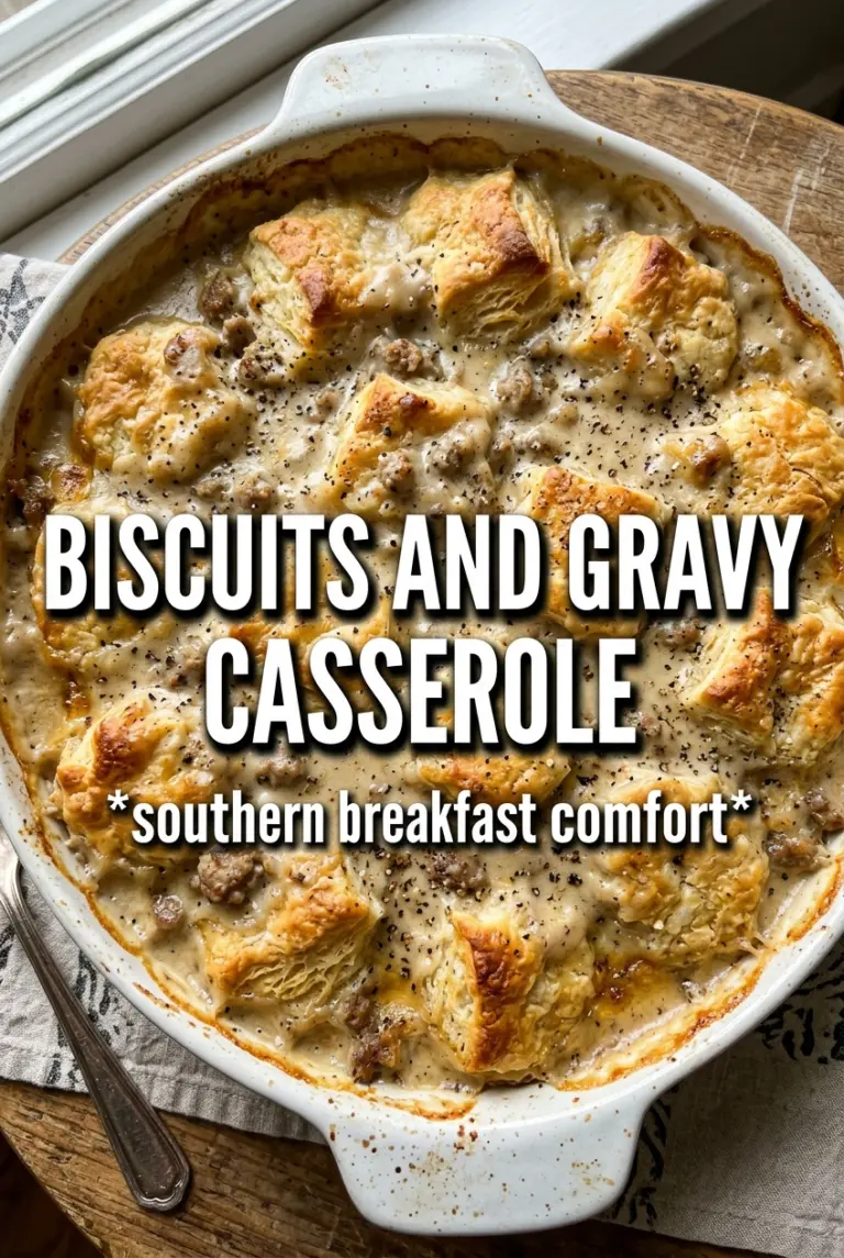 Biscuits and Gravy Casserole