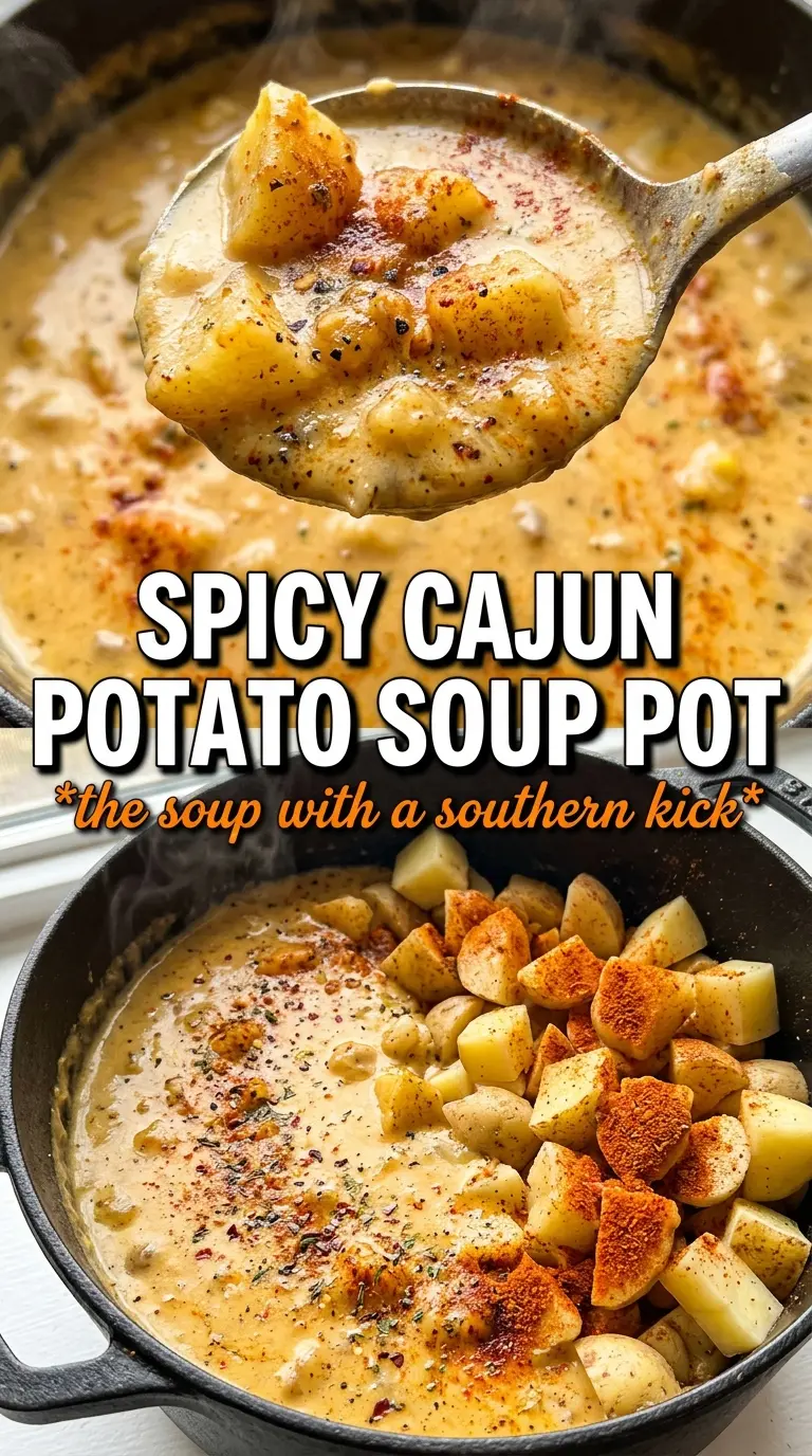 Cajun potato soup creamy smoky hearty