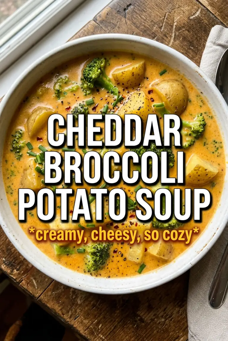 Cheddar Broccoli Potato Soup